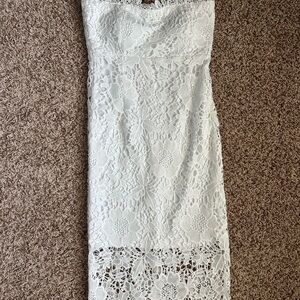 Elegant White Lace Dress